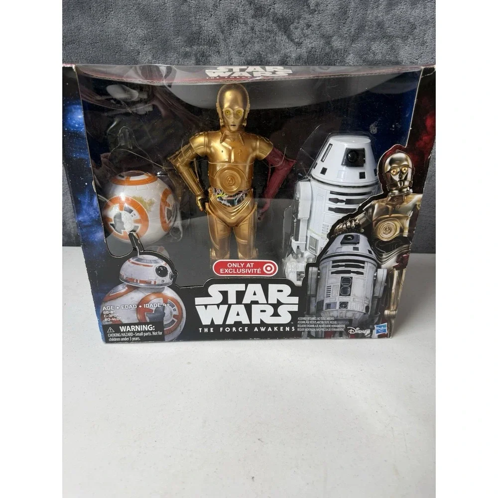 Star Wars The Force Awakens Droid Set New In Box C-3PO, BB-8, R0-4L0